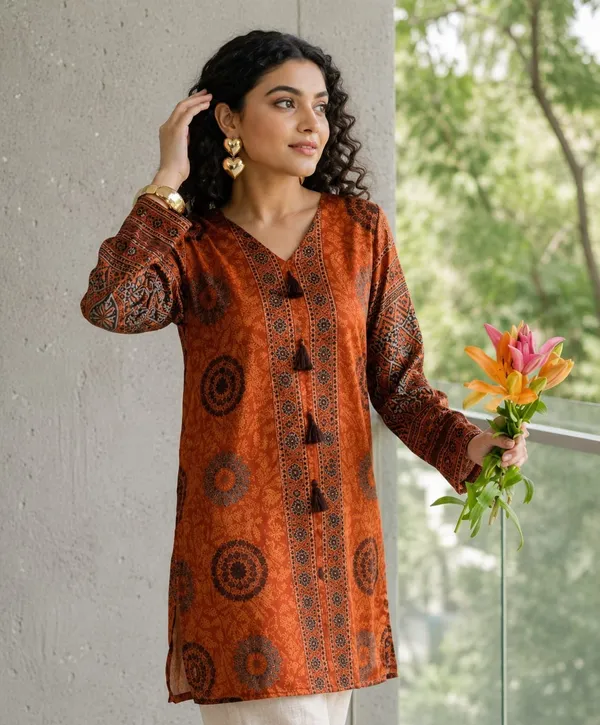 Rust_Mandala_Charm_Kurta