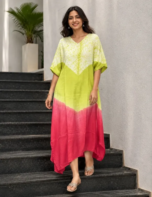 Lime_Sunset_Ombre_Shibori_Kaftan