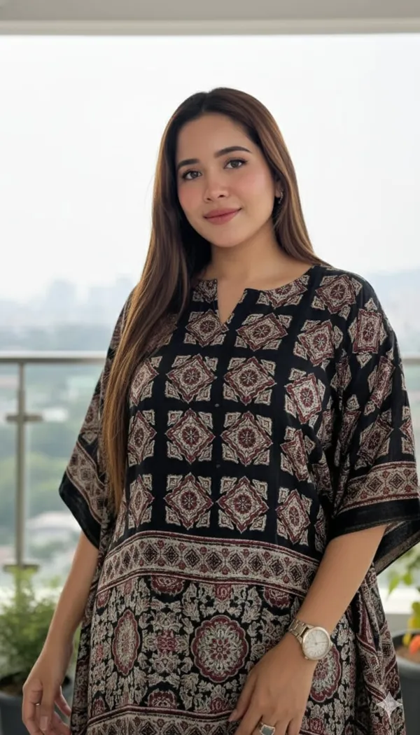 Glossy_Black_Ajrakh_Kaftan