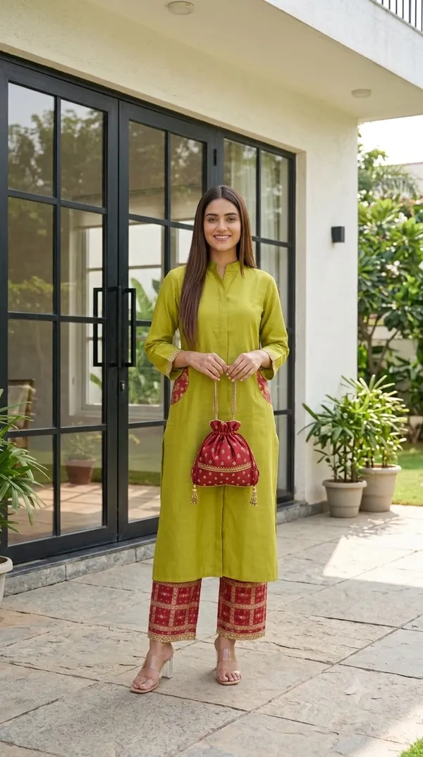 Olive_Royale_Chanderi_Kurta_Set