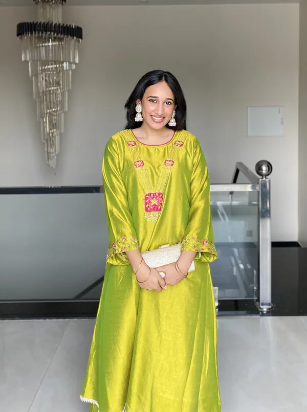 Pistachio_Phool_Kurta_Set