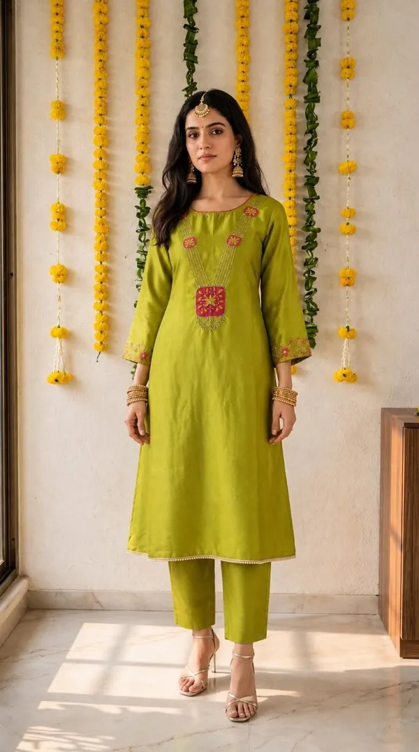 Pistachio_Phool_Kurta_Set