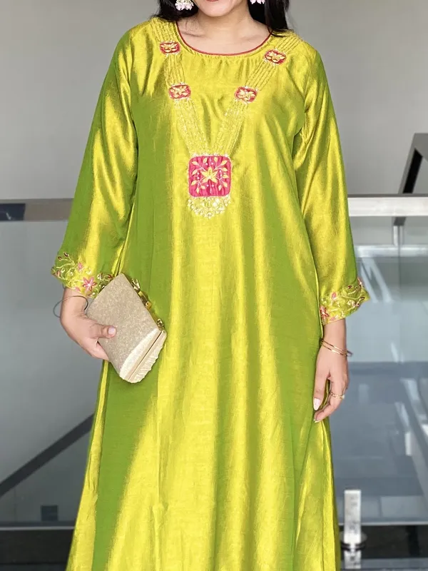 Pistachio_Phool_Kurta_Set