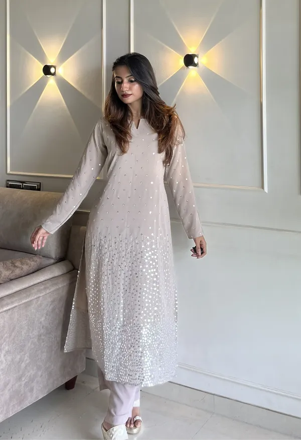 Mauve-Grey_Georgette_Kurti_Set"
