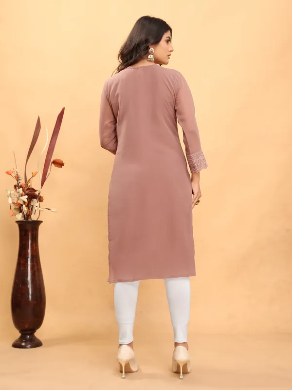 Pink_Chikanwork_With_Sequence_Work_Kurti__For_Women