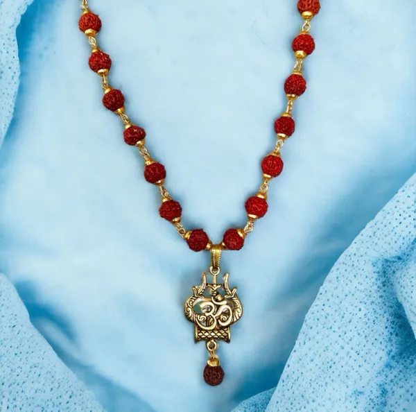 Gold_Plated_7_Mukhi_Trishul_Rudraksha_Mala_With_Pendant_For_Men_&_Women