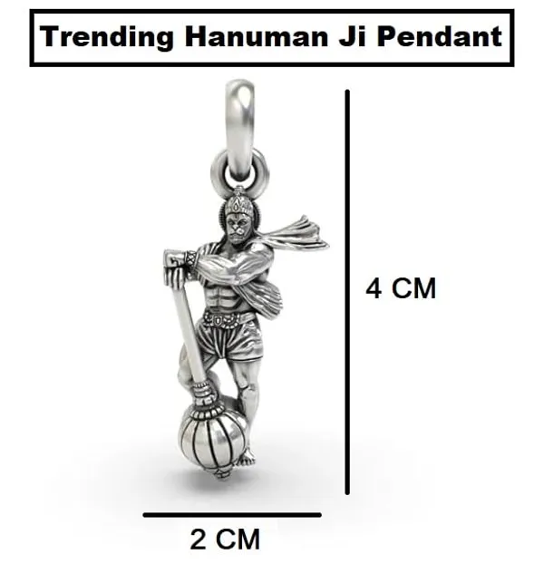 Silver_Stainless_Steel_Hanuman_Pendant_For_Men_And_Women_With_Gada_Locket