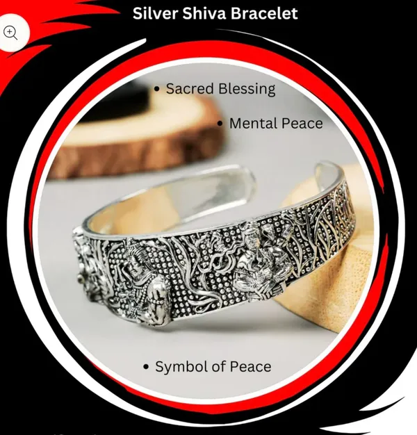 Silver_Plated_Shiv_Ji_Kada_For_Men_&_Women