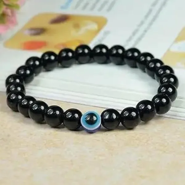 Black_Lightweight_Gemstone_Bracelet_For_Men_&_Women