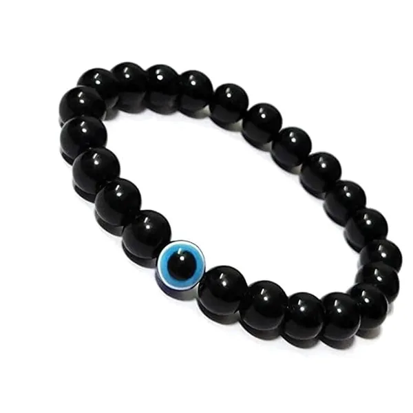Black_Lightweight_Gemstone_Bracelet_For_Men_&_Women