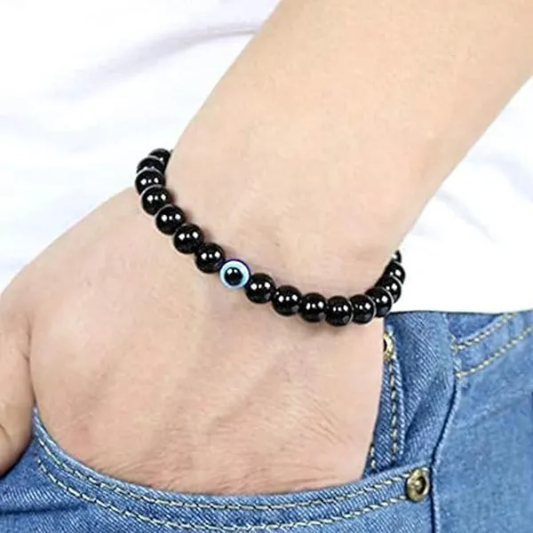 Black_Lightweight_Gemstone_Bracelet_For_Men_&_Women