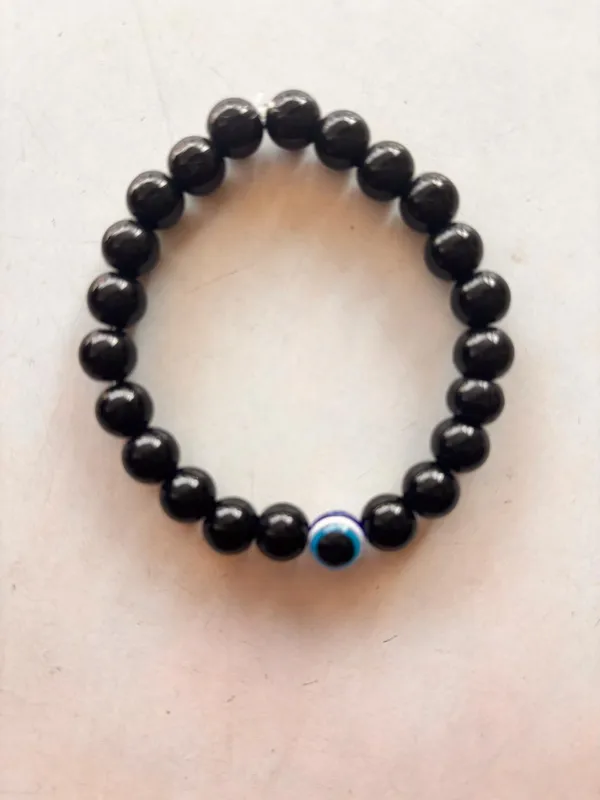 Black_Lightweight_Gemstone_Bracelet_For_Men_&_Women