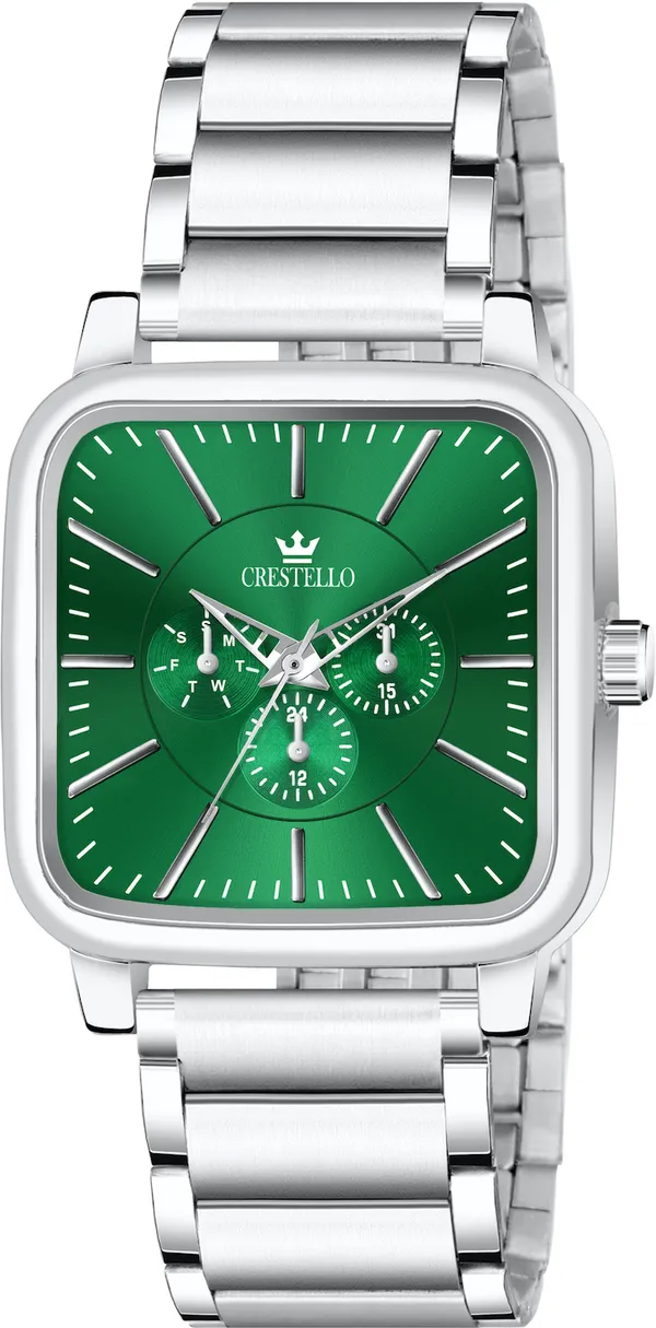 Stainless_Steel_Chain_Analog_Wrist_Watch_for_Men_(Green_Dial)_|_CR-GS041-GRN-CH