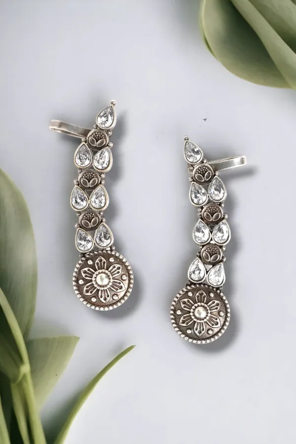 Oxidized_ear_cuff_Earrings