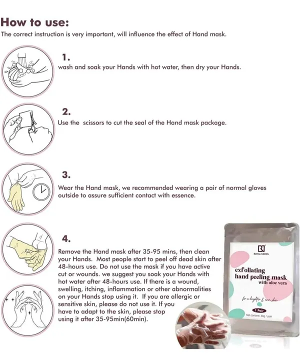 ROYAL_NEEDS_Hand_Peel_Mask_for_Dead_Skin_Removal_With_Aloe_Vera_-_1_Pair_|_Exfoliating_Hand_Mask_|_Manicure_Hydrating_Mask_|_Make_Your_Hands_Baby_Soft,Hands_Moisturising_manicure_at_home
