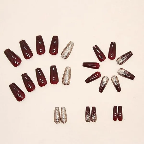 ROYAL_NEEDS_Press_on_Artificial_Nails_24_pieces_with_Nail_file_and_glue_sticker