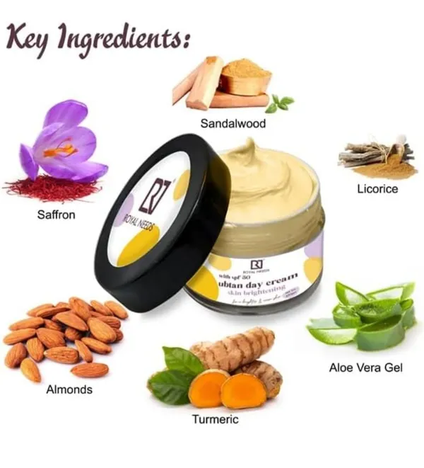 ROYAL_NEEDS_;_YOUR_HIGHNESS_Ubtan_Day_Cream_With_Spf30_100gm_With_Saffron_&_Turmeric_Skin_Whitening,_Brightening_Cream