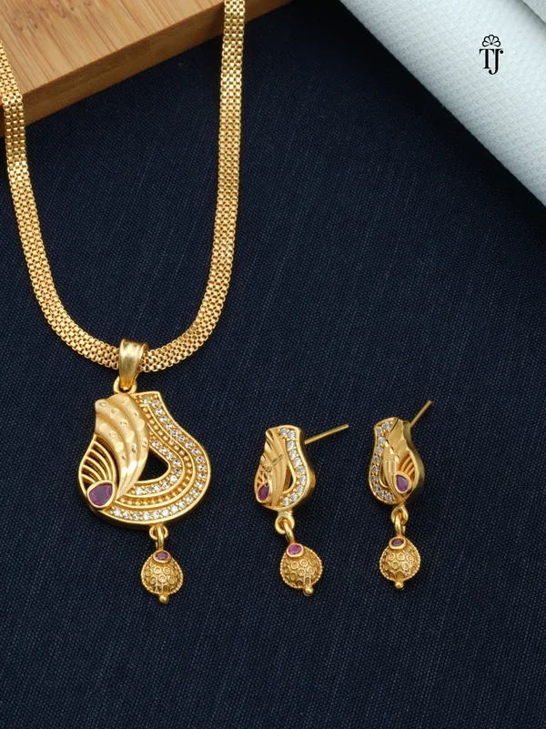 Trendz Jewellery Gram Gold Pendant for Ladies Stylish Gold