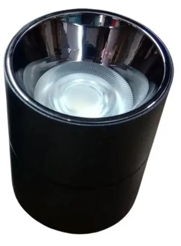Cob_Surface_Cylinder_Light_12_Watt_Lense_Model_Aluminium_BLACK_NIKAL_Body