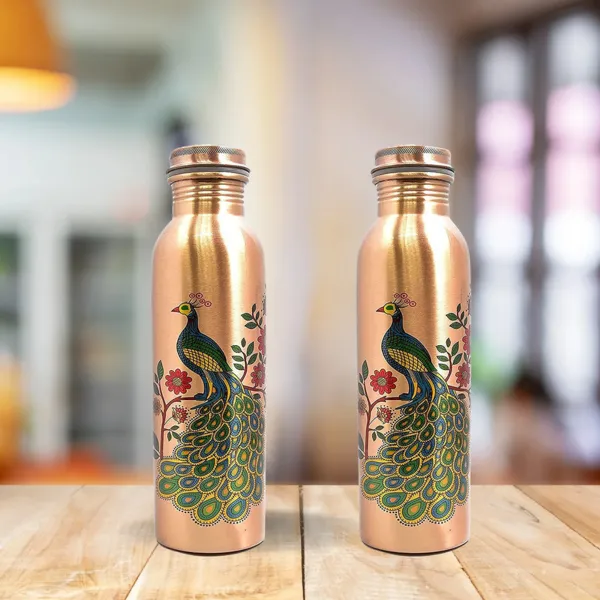 Peacock_printed_copper_water_bottle_(_buy_one_get_one_free)_(_950_ml)