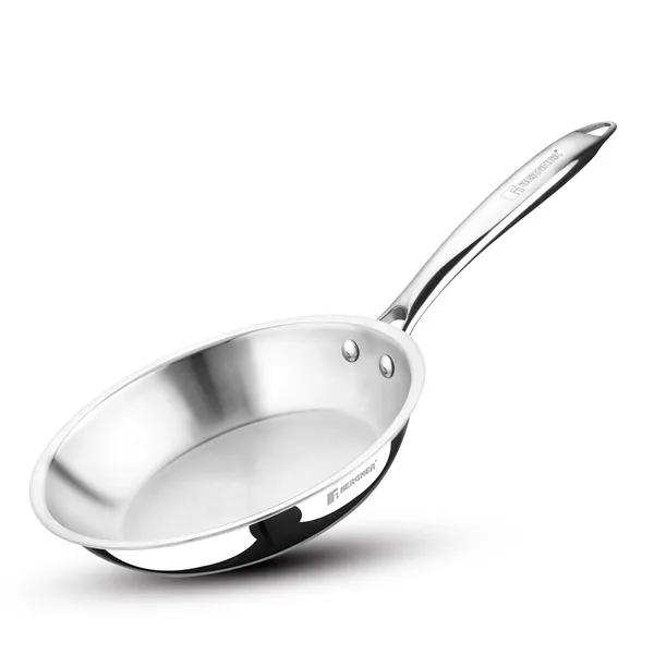 BERGNER_Argent_Junior_Chef_TriPly_Stainless_Steel_18cm_(1.3_L)_Wok,_Mini_Kadai,_Mini_Wok_with_Sturdy_and_Durable,_Mirror_Finish,_Less_Oil_Use,_Healthy,_Non-Toxic_-_Induction_and_Gas_Stove_Ready