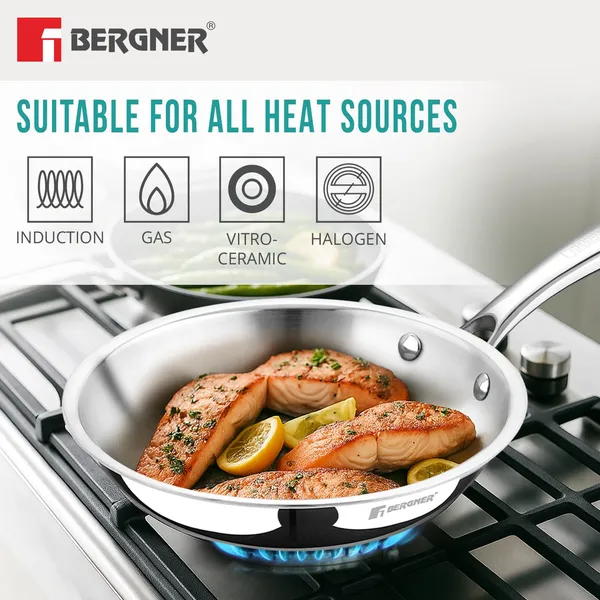 BERGNER_Argent_Junior_Chef_TriPly_Stainless_Steel_18cm_(1.3_L)_Wok,_Mini_Kadai,_Mini_Wok_with_Sturdy_and_Durable,_Mirror_Finish,_Less_Oil_Use,_Healthy,_Non-Toxic_-_Induction_and_Gas_Stove_Ready