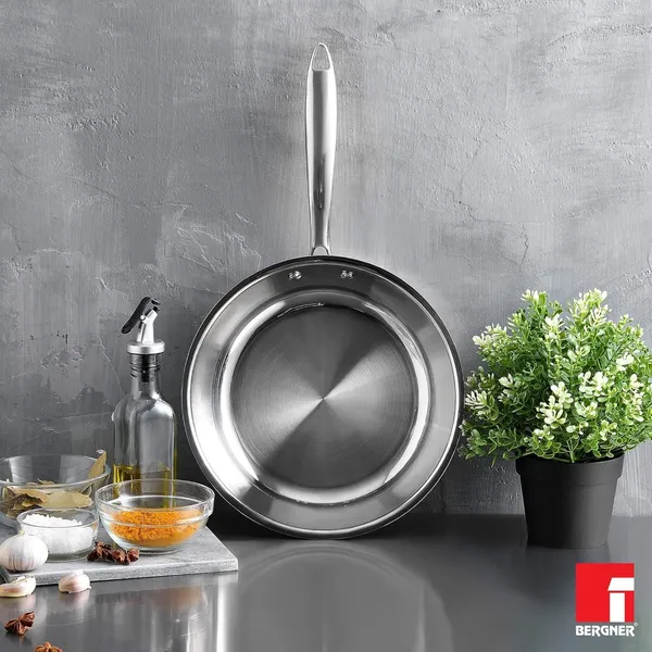 BERGNER_Argent_Junior_Chef_TriPly_Stainless_Steel_18cm_(1.3_L)_Wok,_Mini_Kadai,_Mini_Wok_with_Sturdy_and_Durable,_Mirror_Finish,_Less_Oil_Use,_Healthy,_Non-Toxic_-_Induction_and_Gas_Stove_Ready