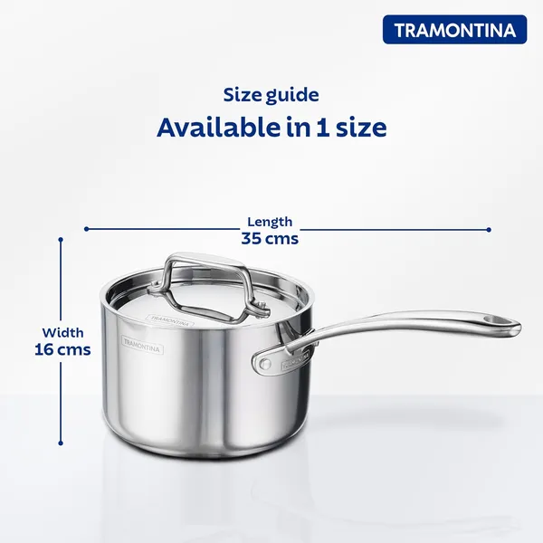 TRAMONTINA_Fusao_Healthy_Triply_Ceramic_Sauce_Pan_EX+_with_SS_304_lid_|_Non_Toxic_(PFAS/PTFE/PFOA_Free)_Milk_Pan_|_Stay_Cool_Handle_I_10_Year_Warranty_|_Polished,,_Silver