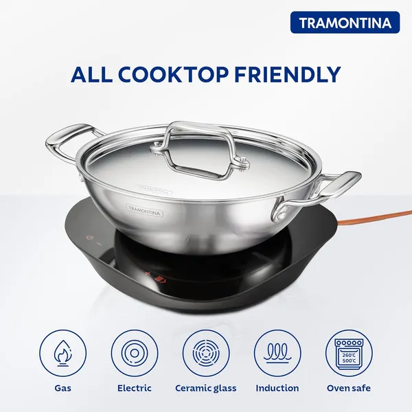 TRAMONTINA_Fusao_Healthy_Triply_Ceramic__Kadai_EX+_with_SS_304_Lid_|_Non_Toxic_Kadhai(PFAS/PTFE/PFOA_Free)_Curry_|_Deep_Fry_|_Stirfry_|_Induction_Friendly_|_Stay_Cool_Handle,_Silver