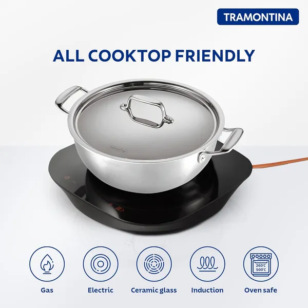 Tramontina_FUSAO_EX_Ceramic_Coated_Triply_Stainless_Steel_Deep_Kadai_with_Lid_|_Kadhai_for_Curry,_Deep-Fry,_Stir-Fry_|_Gas/Induction_Compatible_Cookware_|_NSF_Certified_|_10_Yr_Warranty