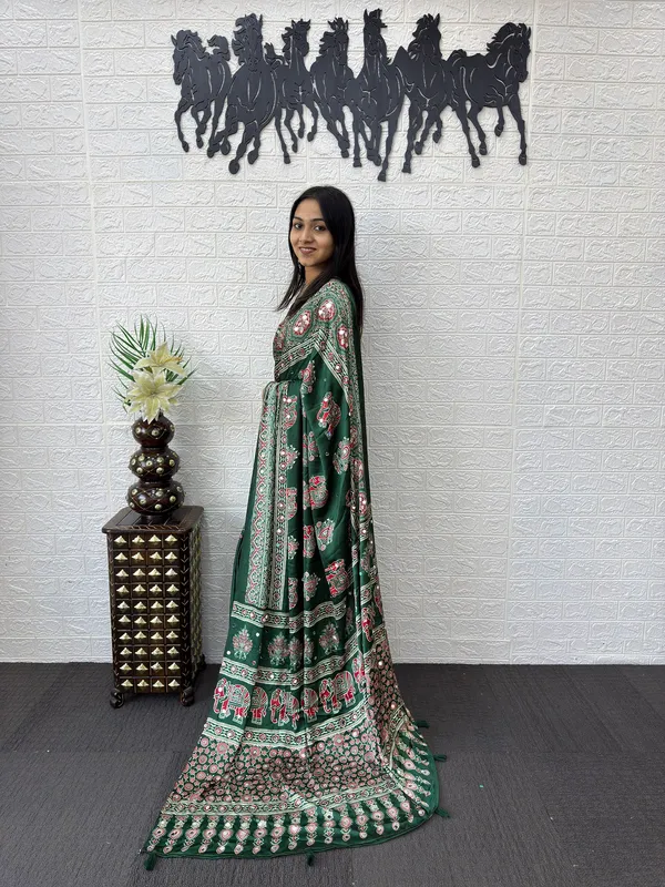 Pure_Japan_Satin_Real_Miror_Work_Ajrak_Print_Saree