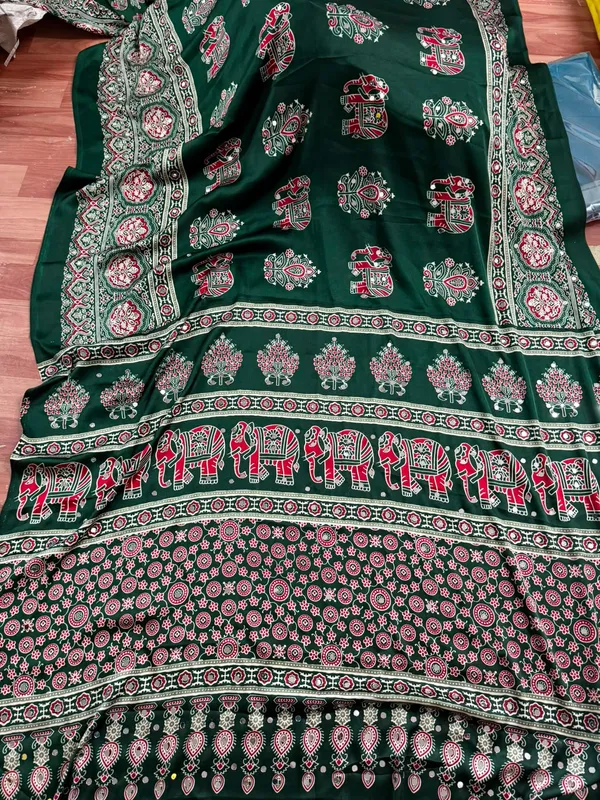 Pure_Japan_Satin_Real_Miror_Work_Ajrak_Print_Saree