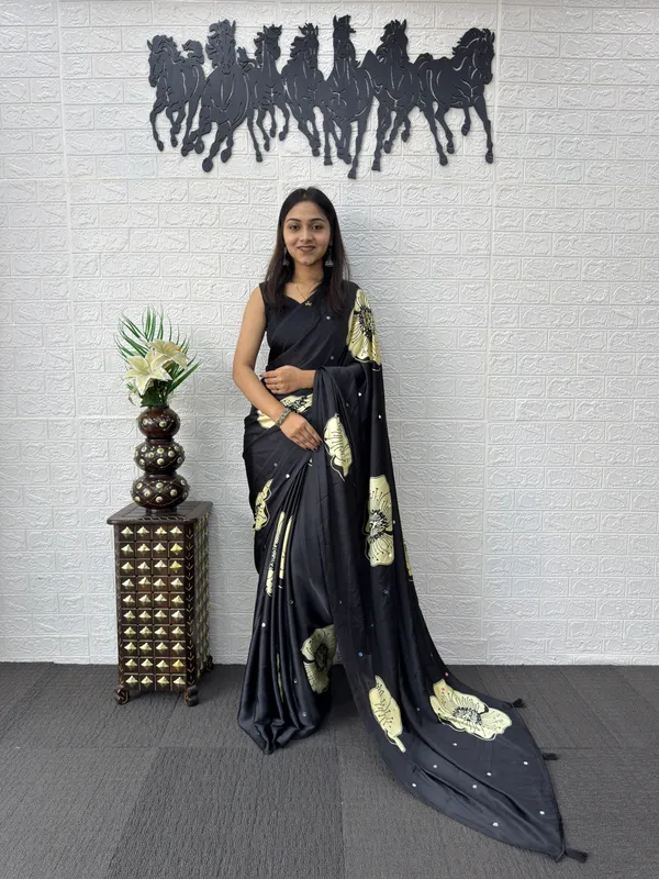 Pure_Japan_Satin_Real_Miror_Work_Ajrak_Print_Saree