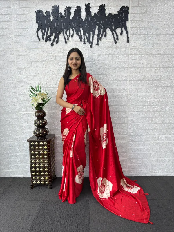 Pure_Japan_Satin_Real_Miror_Work_Ajrak_Print_Saree