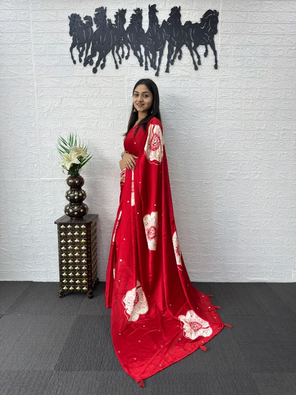 Pure_Japan_Satin_Real_Miror_Work_Ajrak_Print_Saree