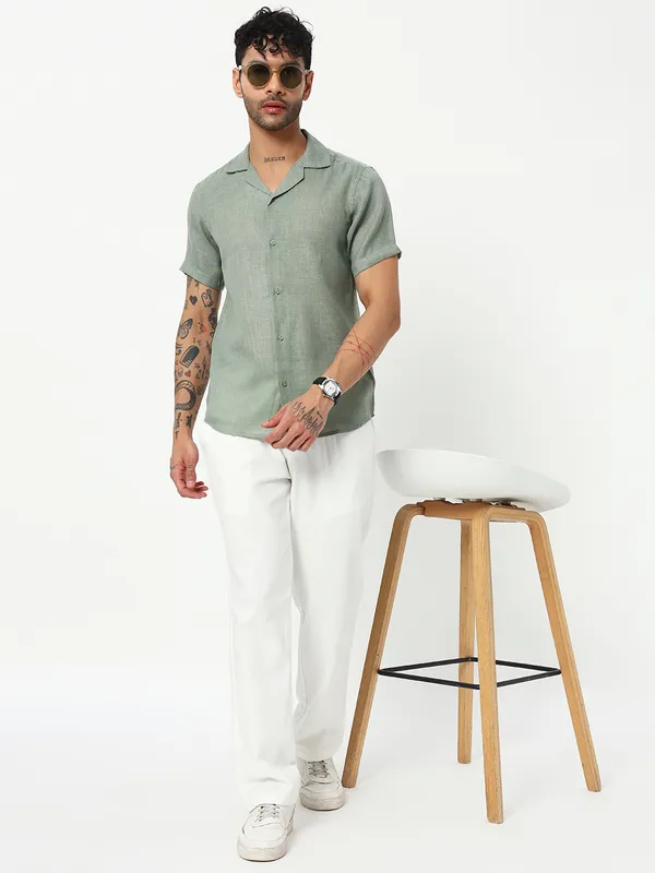 Lenen_Solid_shirt_for_Men's