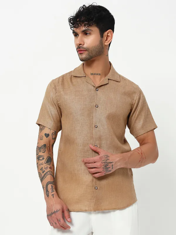 Lenen_Solid_shirt_for_Men's