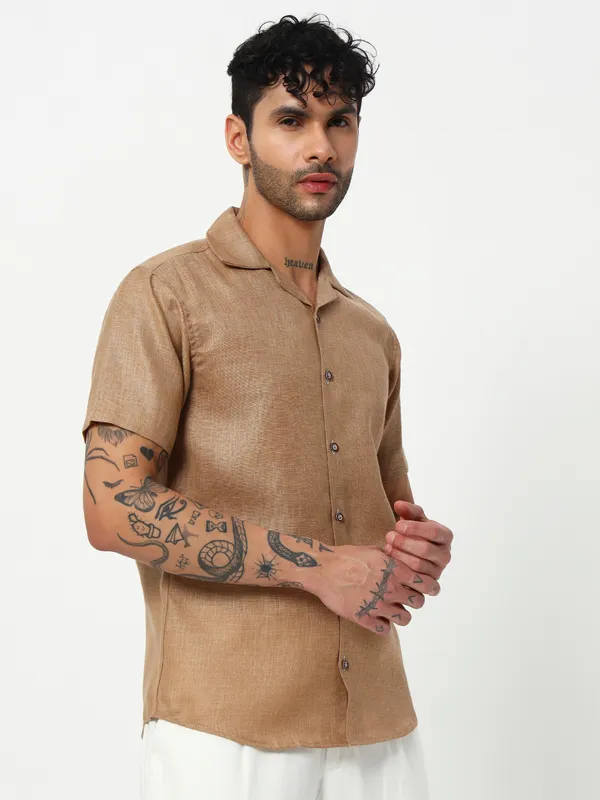Lenen_Solid_shirt_for_Men's