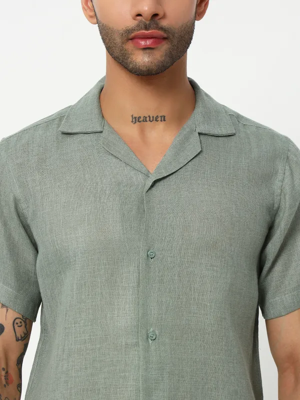 Lenen_Solid_shirt_for_Men's