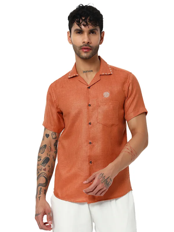 Lenen_handwork_Design_Solid_shirt_for_Men's
