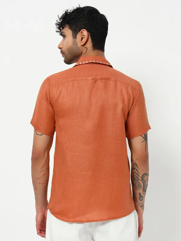 Lenen_handwork_Design_Solid_shirt_for_Men's