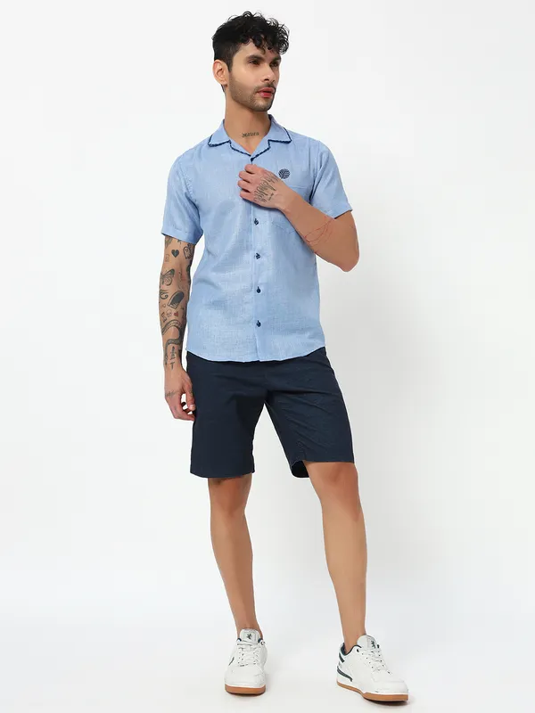 Lenen_handwork_Design_Solid_shirt_for_Men's