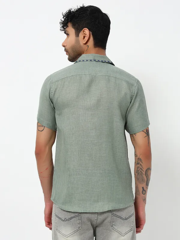 Lenen_handwork_Design_Solid_shirt_for_Men's