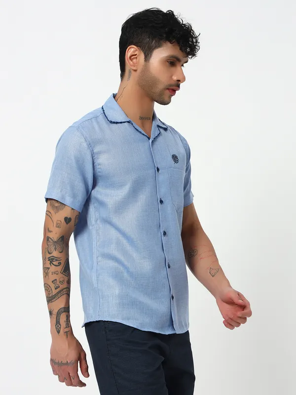 Lenen_handwork_Design_Solid_shirt_for_Men's