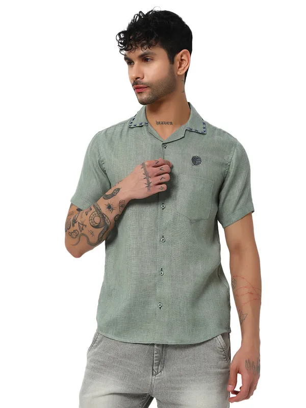 Lenen_handwork_Design_Solid_shirt_for_Men's