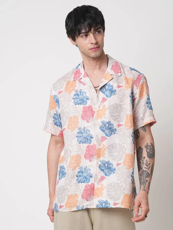 Men's_Cuban_Collar_Half_Sleeve_Casual_Shirt_|_Relaxed_Fit_Summer_Wear