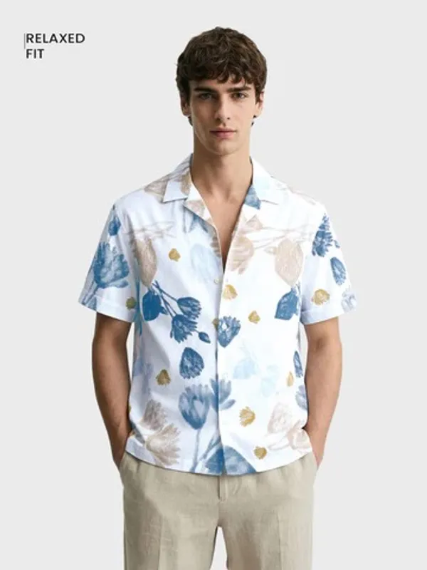 Men's_Cuban_Collar_Half_Sleeve_Casual_Shirt_|_Relaxed_Fit_Summer_Wear