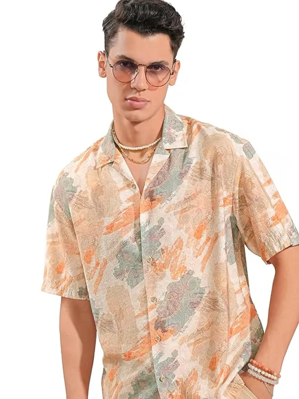 Men's_Cuban_Collar_Half_Sleeve_Casual_Shirt_|_Relaxed_Fit_Summer_Wear