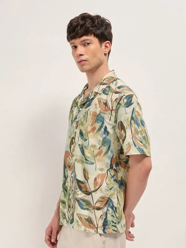 Men's_Cuban_Collar_Half_Sleeve_Casual_Shirt_|_Relaxed_Fit_Summer_Wear