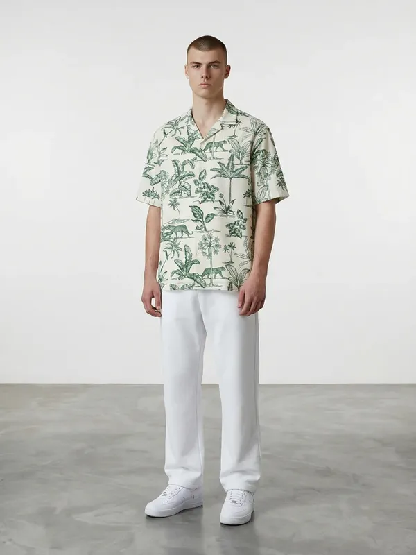 Men's_Cuban_Collar_Half_Sleeve_Casual_Shirt_|_Relaxed_Fit_Summer_Wear